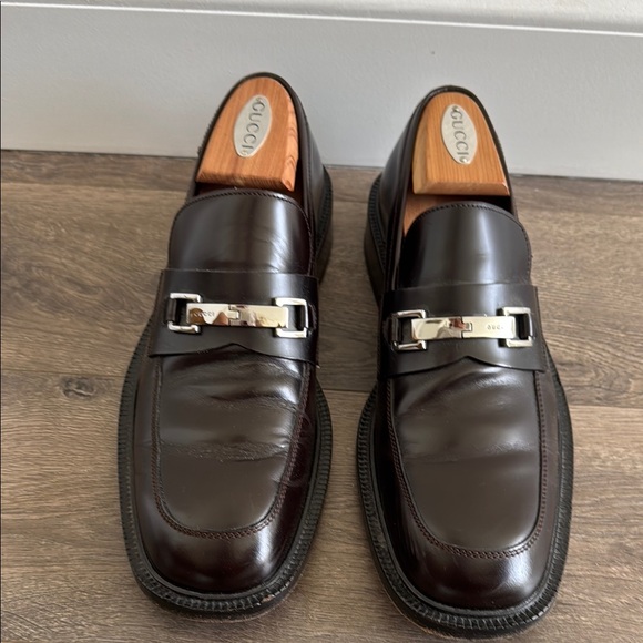 Gucci Men's Brown Leather Loafers